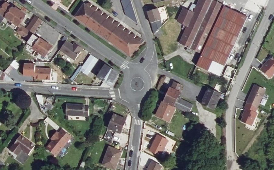 Vue aérienne du Place Charles Andrieu