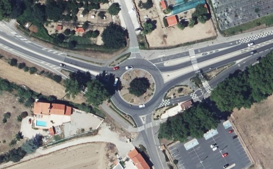 Vue aérienne du Rond-point anonyme n°192110061