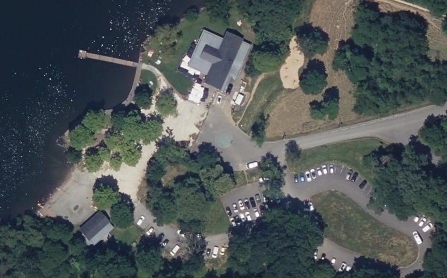 Vue aérienne du Chemin du Lac