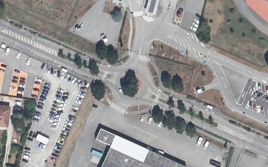 Vue aérienne du Rond-Point de l'Innovation