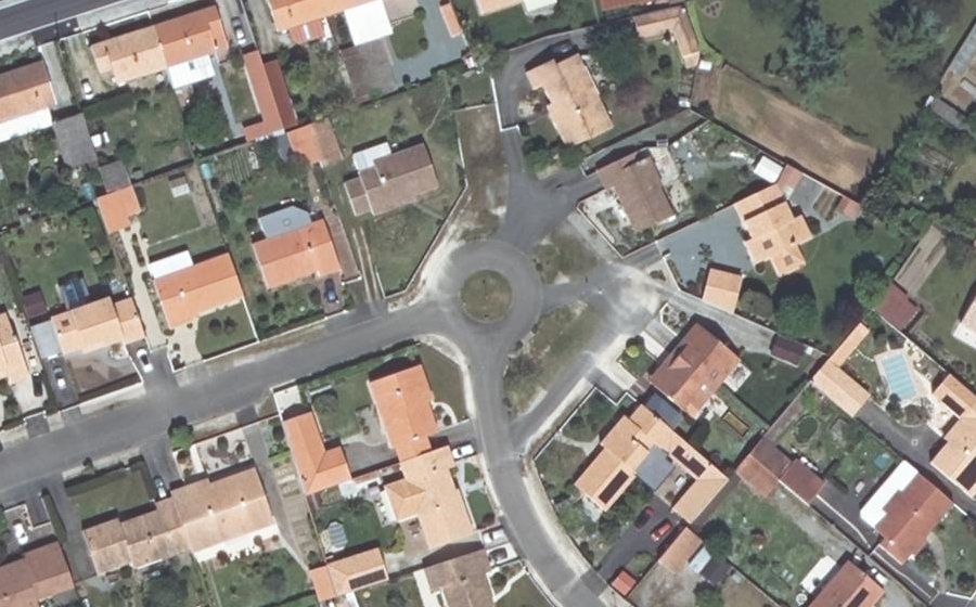 Vue aérienne du Rue de la Grenouillère