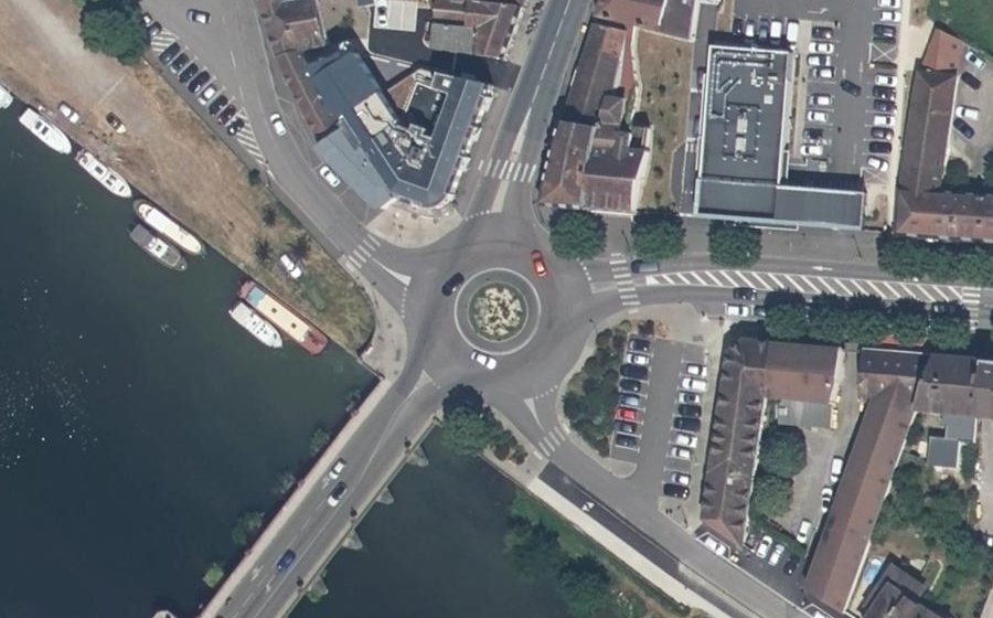 Vue aérienne de la Place Jean Jaurès