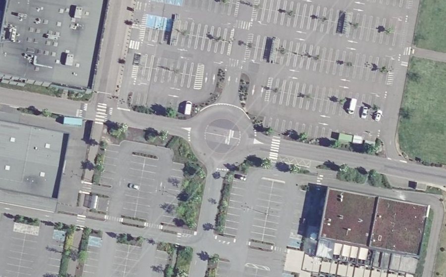 Vue aérienne du Rue de la Rosselle