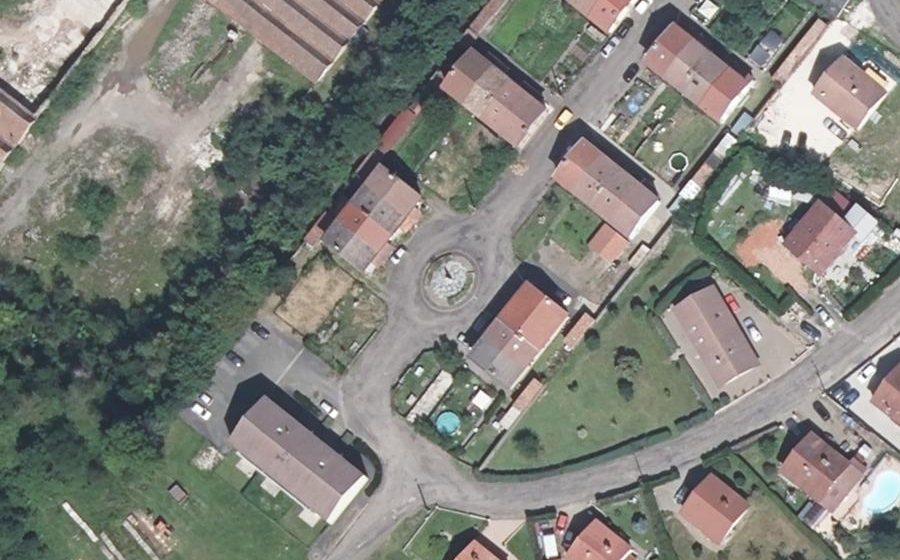 Vue aérienne du Rue du Mont Ménard