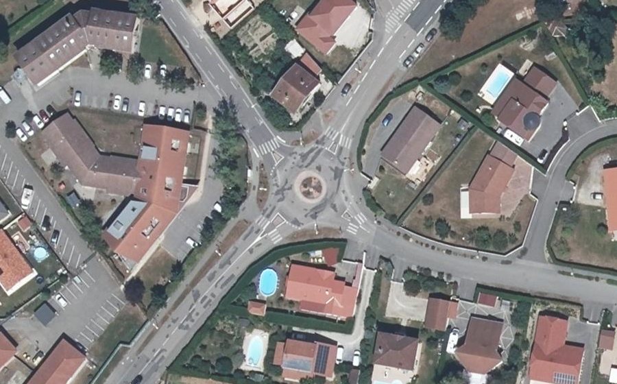 Vue aérienne du Rond-point anonyme n°193004008