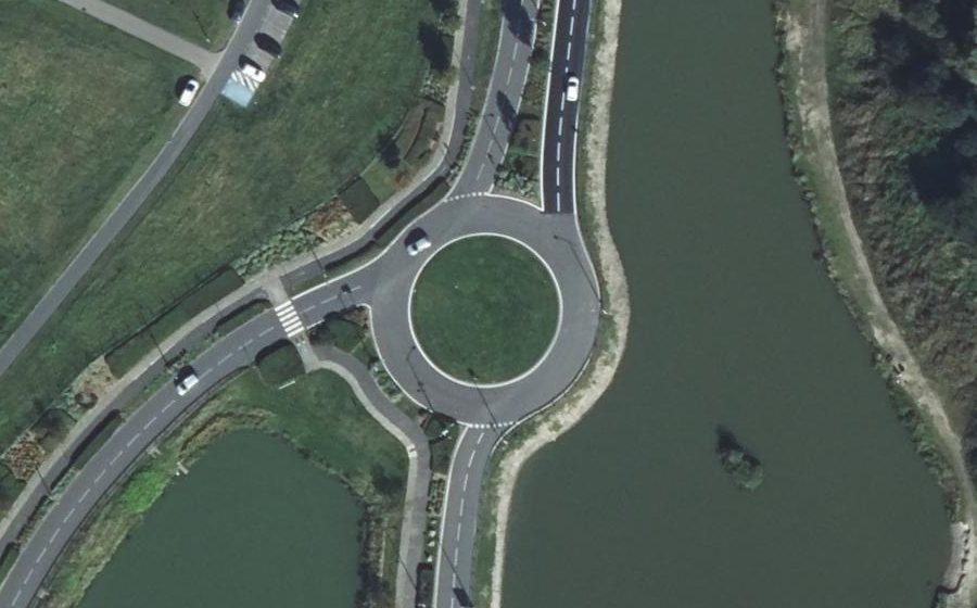 Vue aérienne du Giratoire François Jacob
