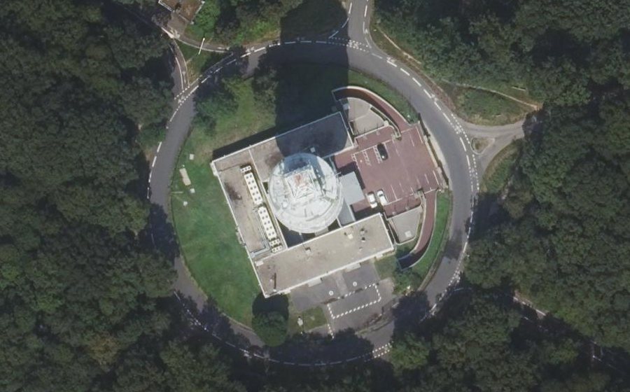 Vue aérienne du Carrefour de l'Étoile du Pavé de Meudon