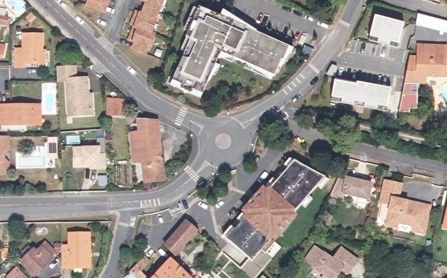 Vue aérienne du Giratoire de Sanguinat