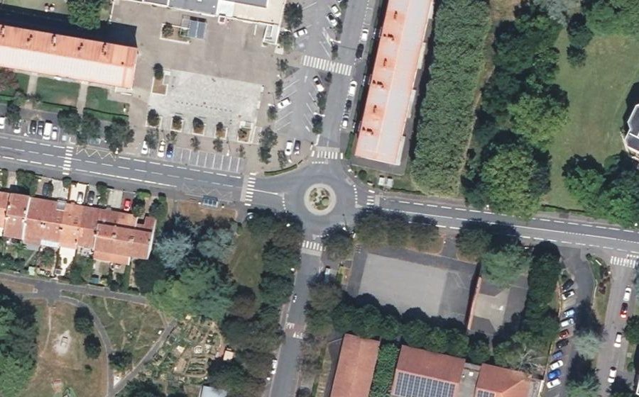Vue aérienne du Giratoire du Polo