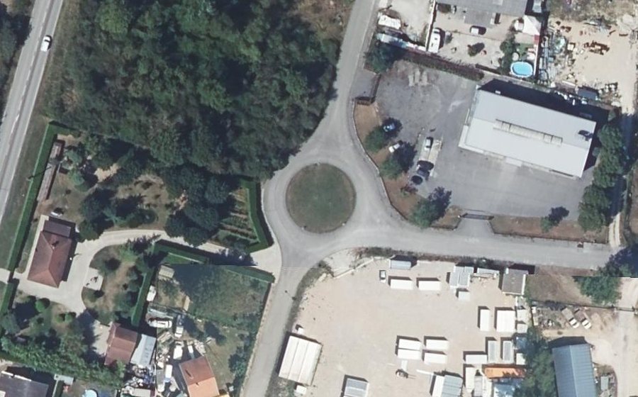 Vue aérienne du Rue de la Crèche