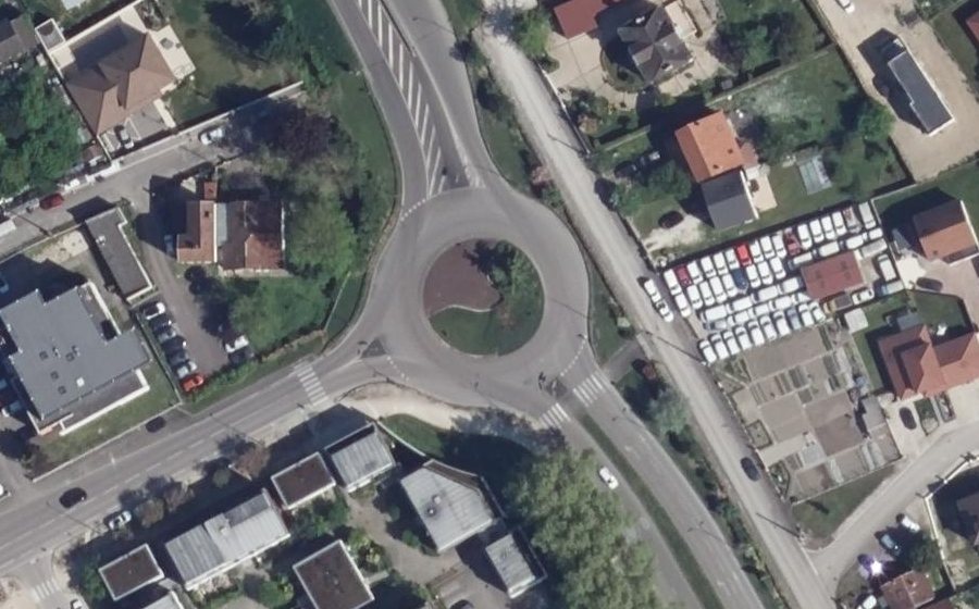 Vue aérienne du Rond-Point Abba-Samoun
