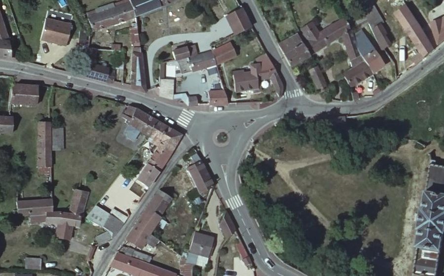 Vue aérienne du Place du Château