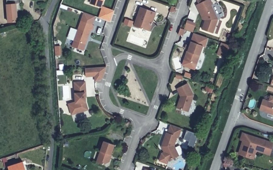 Vue aérienne du Rue des Aulnes
