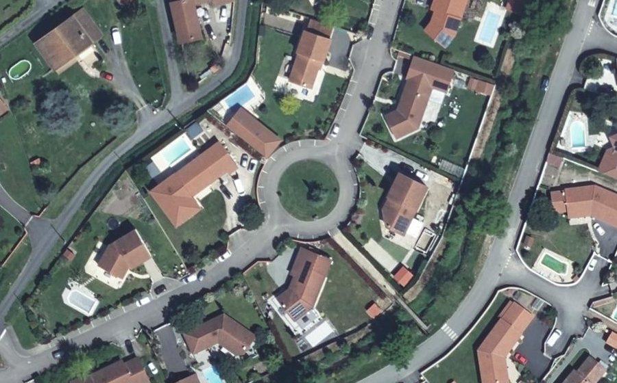 Vue aérienne du Rue des Aulnes