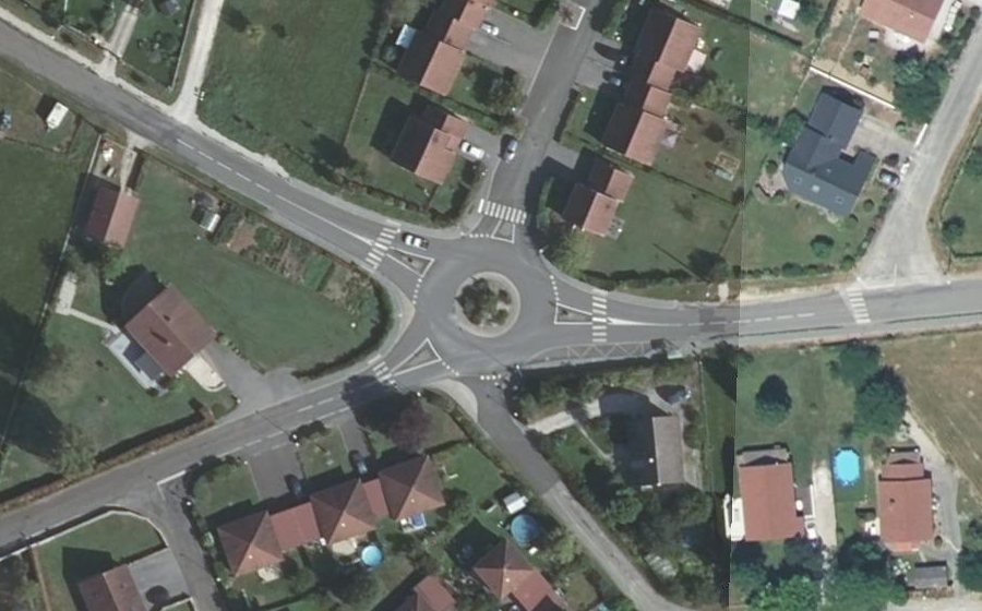 Vue aérienne du Rond-point anonyme n°194079529