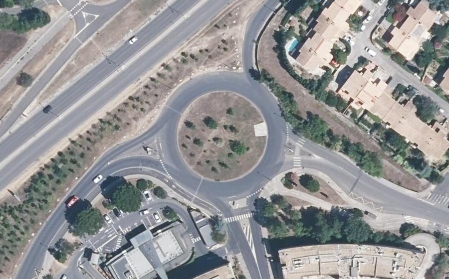 Vue aérienne du Rond-Point La Pérouse