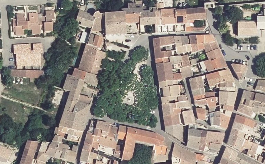 Vue aérienne du Place Lagnel