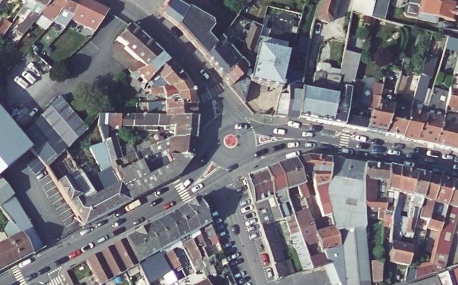 Vue aérienne du Place Gambetta