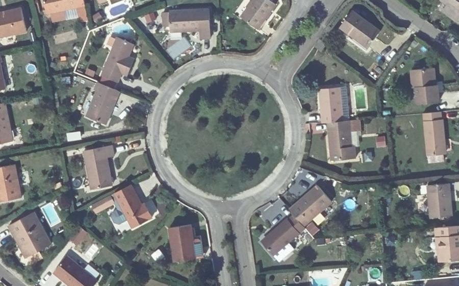 Vue aérienne du Allée des Charmilles