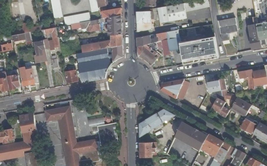 Vue aérienne du Place de la République