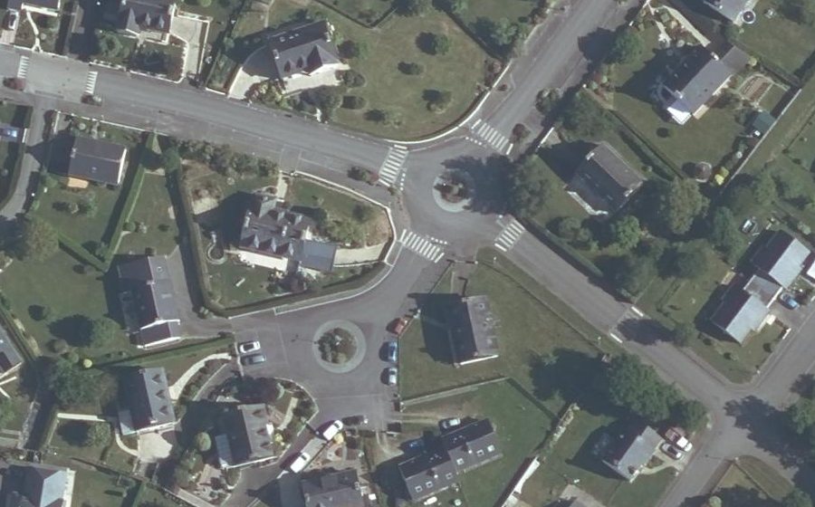 Vue aérienne du Rue Tiphaine de Raguenel