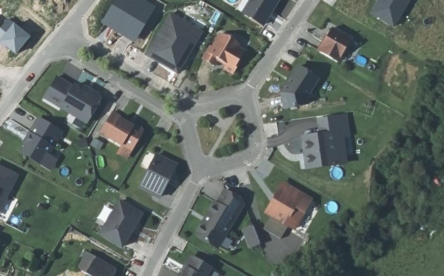 Vue aérienne du Rue Ellergraben