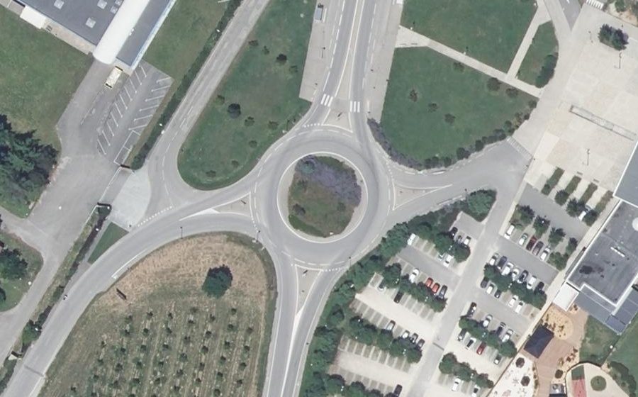 Vue aérienne du Route d'Alixan