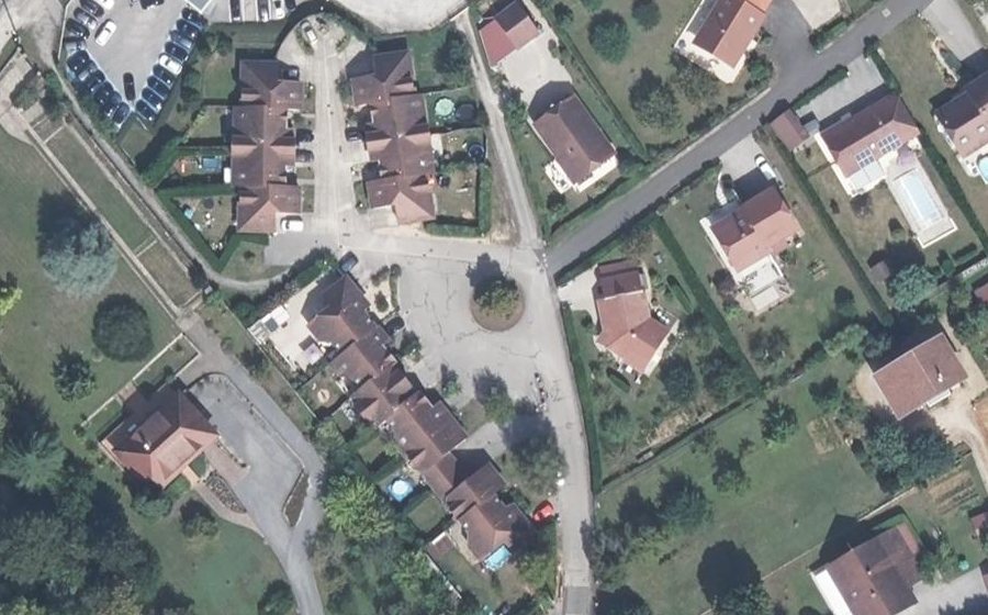 Vue aérienne du Rue du Stade