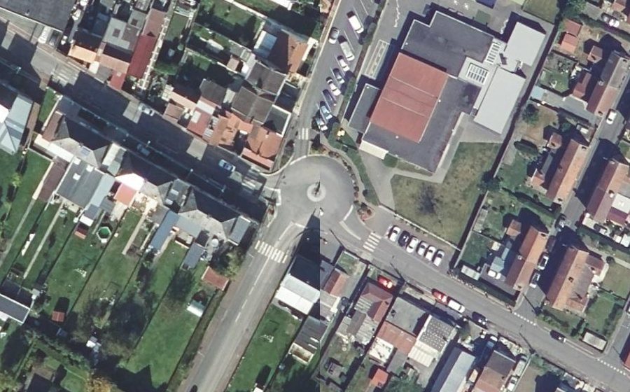 Vue aérienne du Rond-point anonyme n°196531622