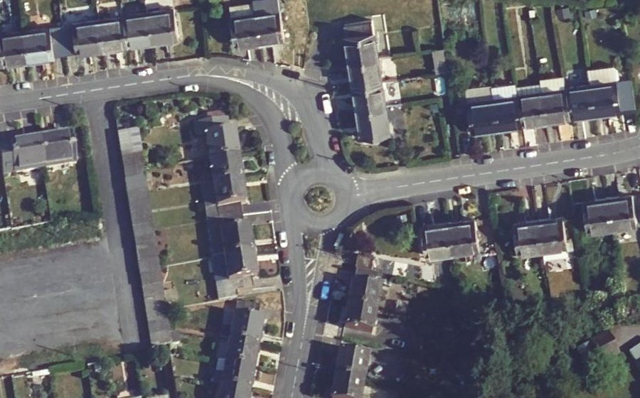 Vue aérienne du Rue Pasteur
