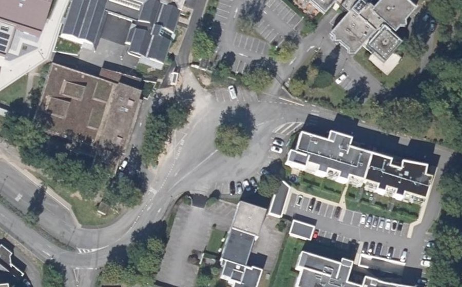 Vue aérienne du Place René Cassin