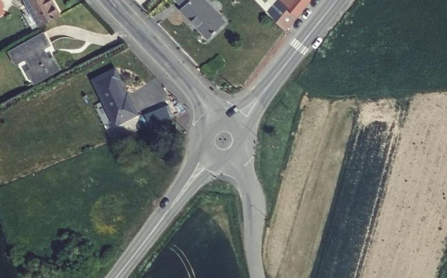 Vue aérienne du Rond-point anonyme n°197012018
