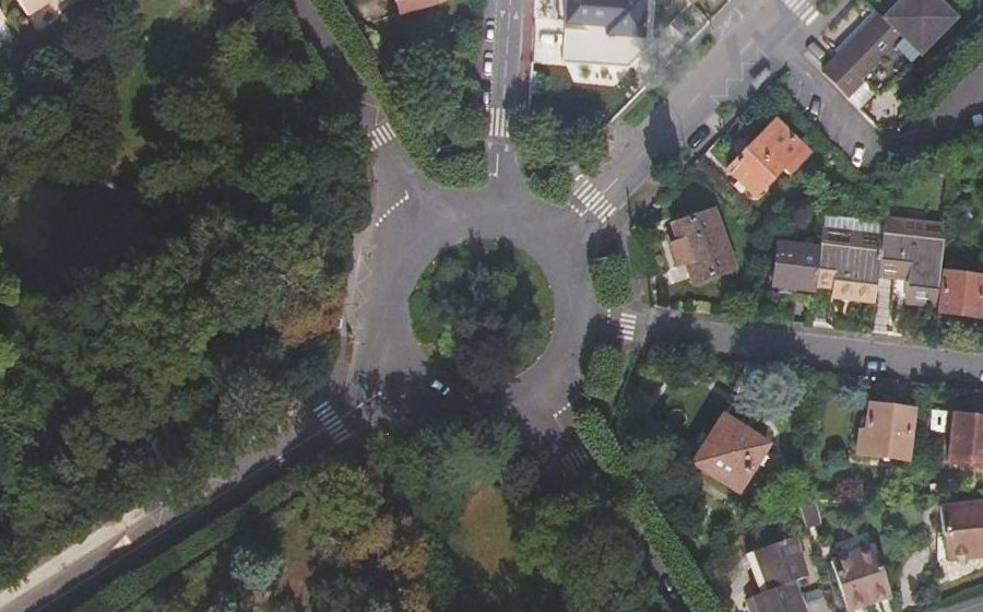 Vue aérienne du Carrefour Paul Fort