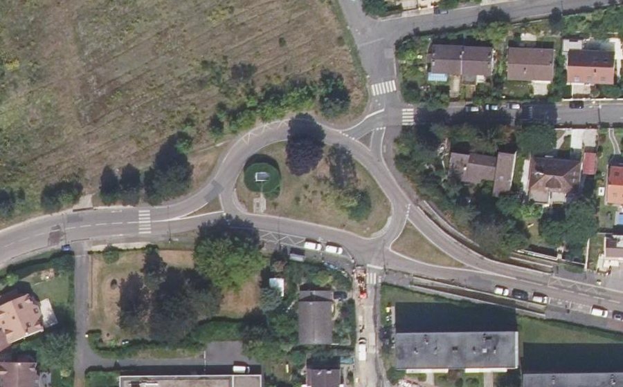 Vue aérienne du Carrefour de la Croix Bellavoine