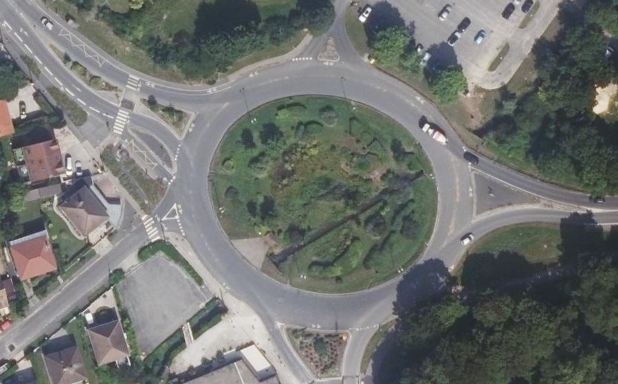 Vue aérienne du Voie de la Vallée de la Bièvre