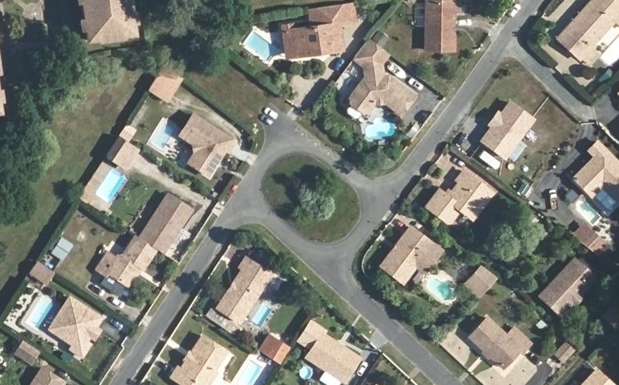 Vue aérienne du Rond-Point Jean Ariste Dagreou