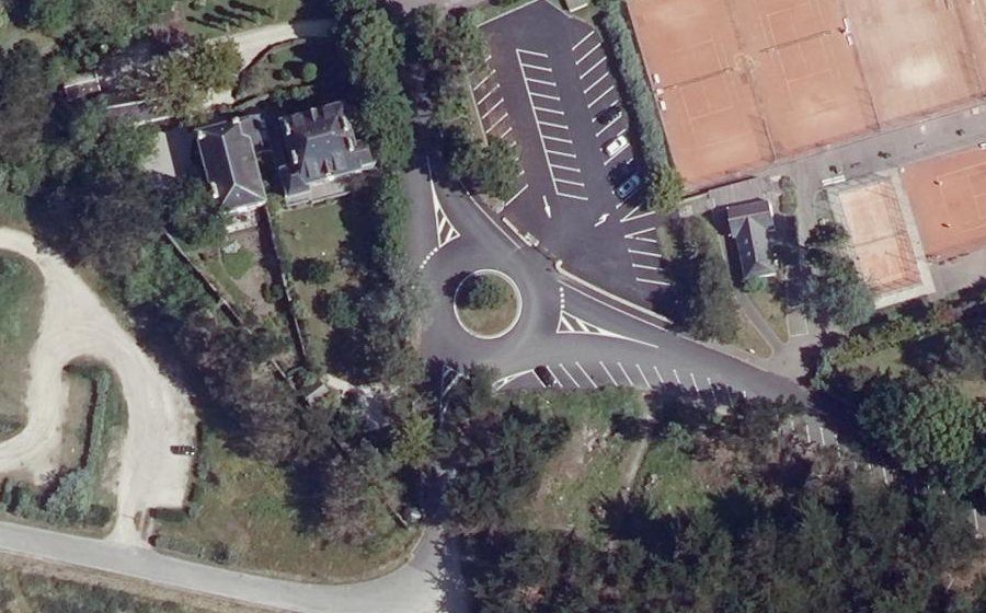 Vue aérienne du Chemin de Kerlosquen