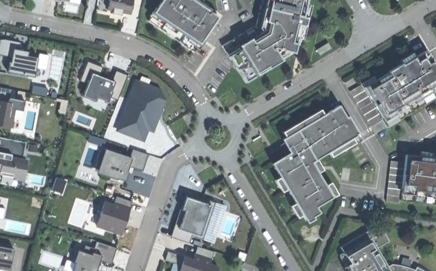 Vue aérienne du Rond-point anonyme n°197708278