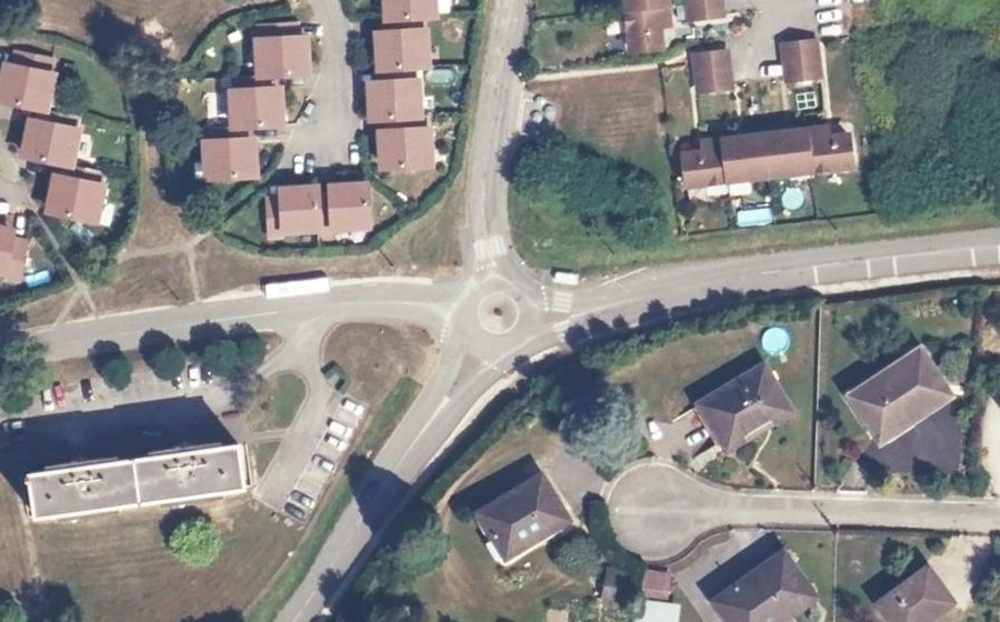 Vue aérienne du Promenade des Rivaux