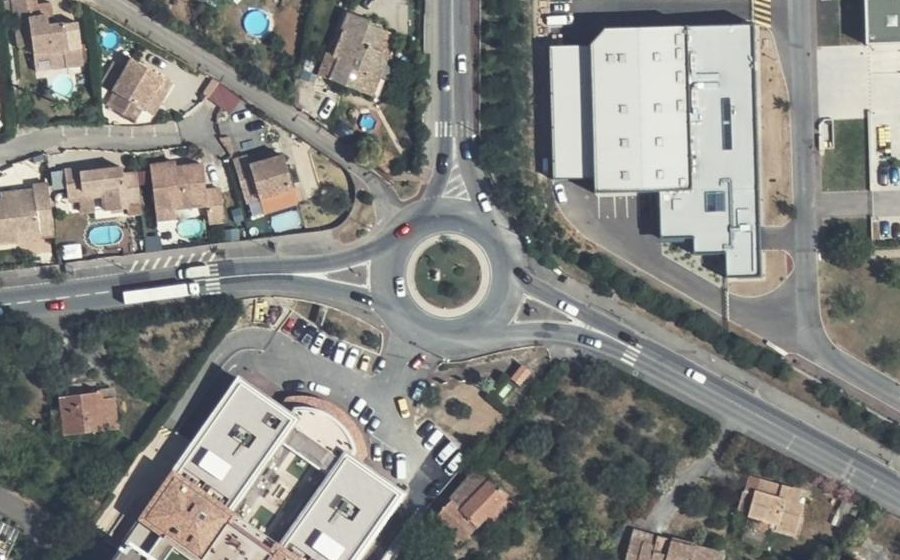 Vue aérienne du Rond-Point de Charles-Reynaud