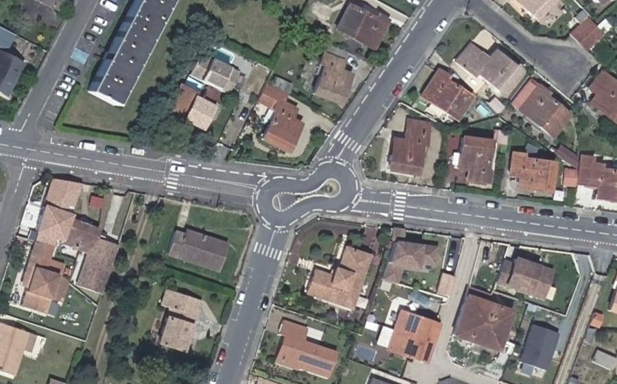 Vue aérienne du Avenue François Mauriac