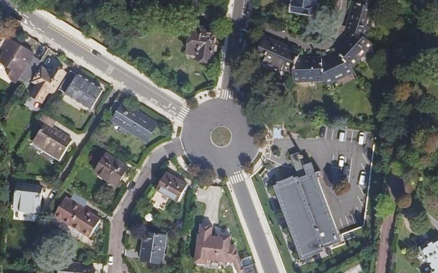 Vue aérienne du Rond-Point de l'Alliance