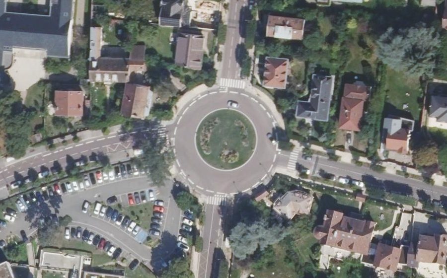 Vue aérienne de la Place de la Paix