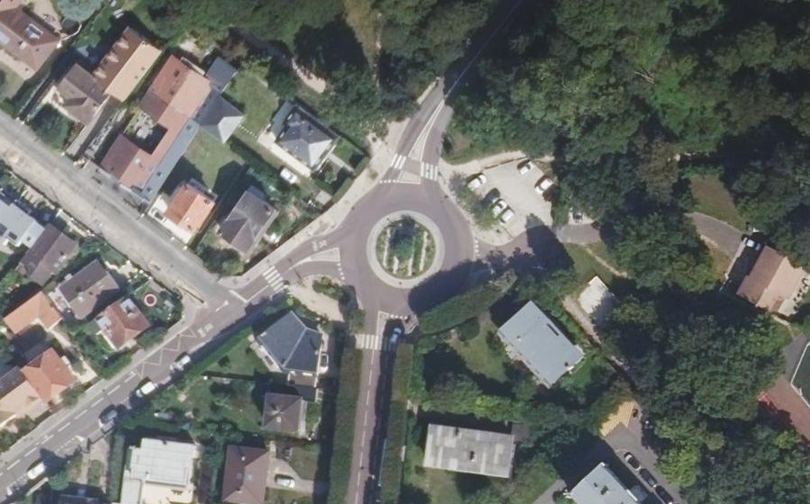 Vue aérienne de la Place de la Brèche