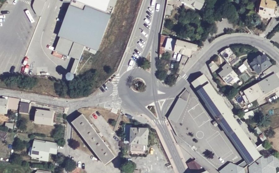 Vue aérienne du Rond-Point Faure-Geors