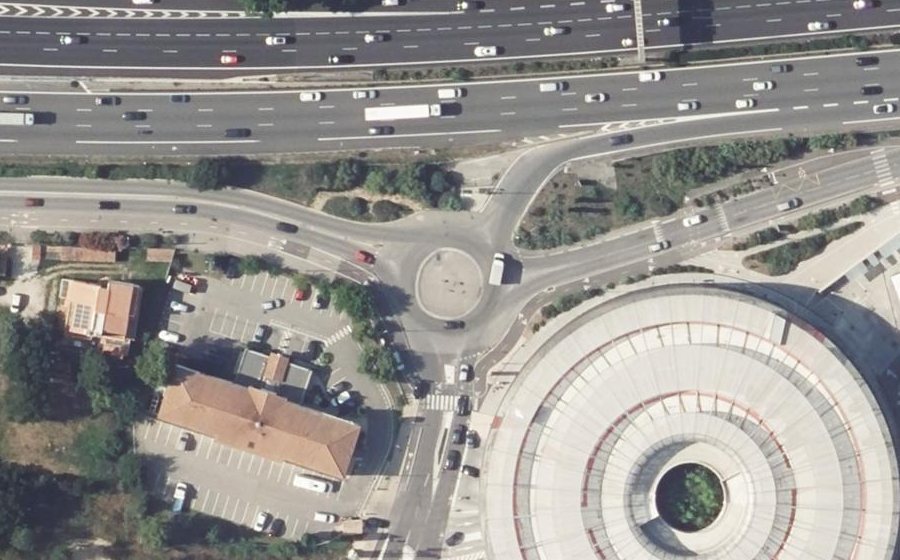 Vue aérienne du Avenue de l'Arc de Meyran