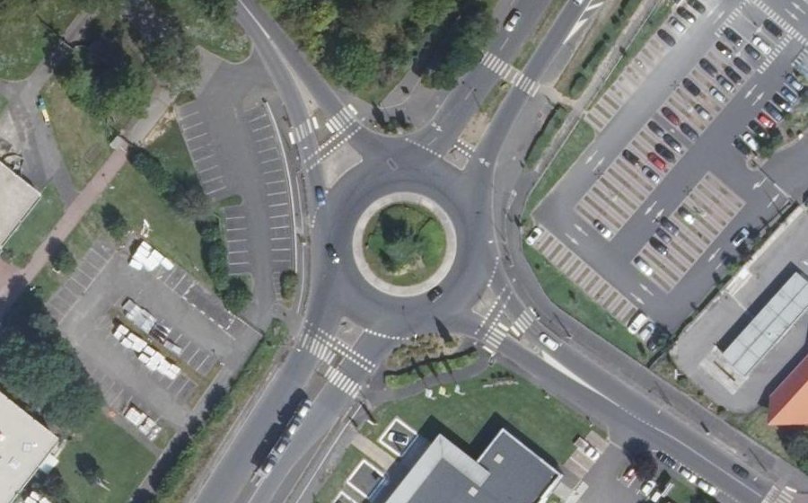 Vue aérienne du Avenue Jean Moulin