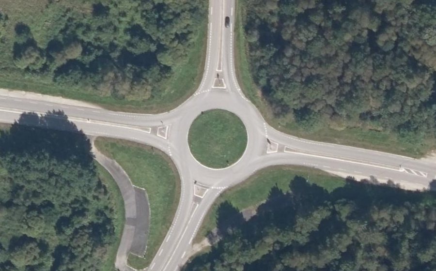 Vue aérienne du Rond-Point de Ty-Richard