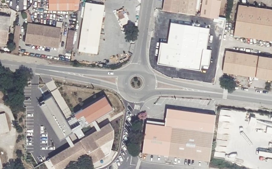 Vue aérienne du Rond-Point Grand Sud