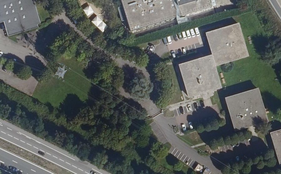 Vue aérienne du Rue Michaël Faraday